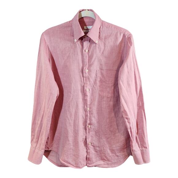 Robert Friedman Red Regular Fit Authentic Sophisticated Pleasure Shirt Men's S - Picture 1 of 5
